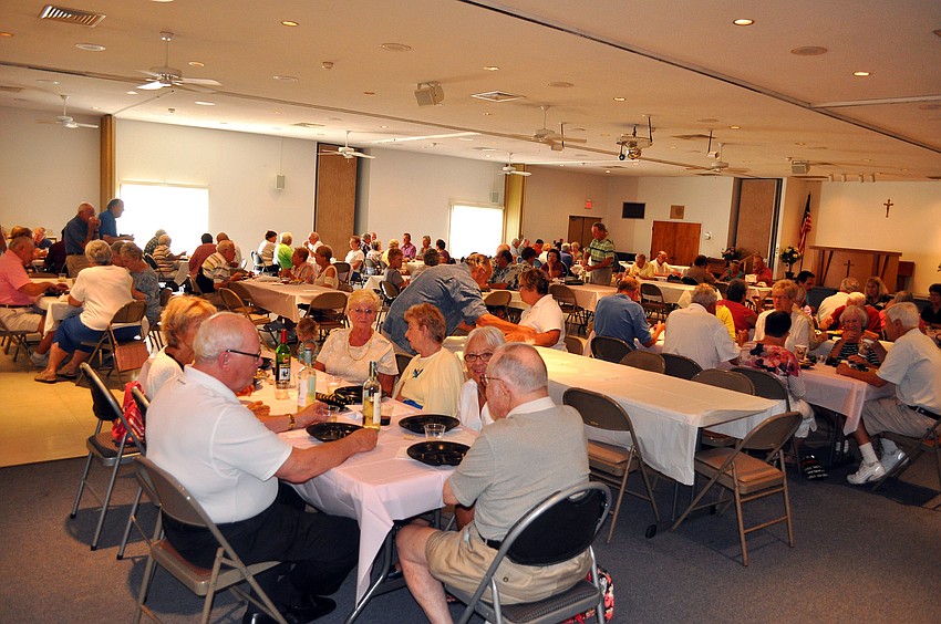 Many people came out to enjoy their Lent dinner catered by Walt's Fish Market, Friday, March 23, at St. Michael the Archangel.