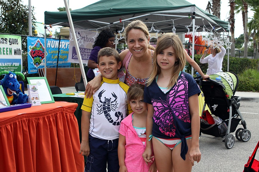 Katrina Turgeon with her children, Trey, 9, Katelyn, 5, and Brooke, 10.
