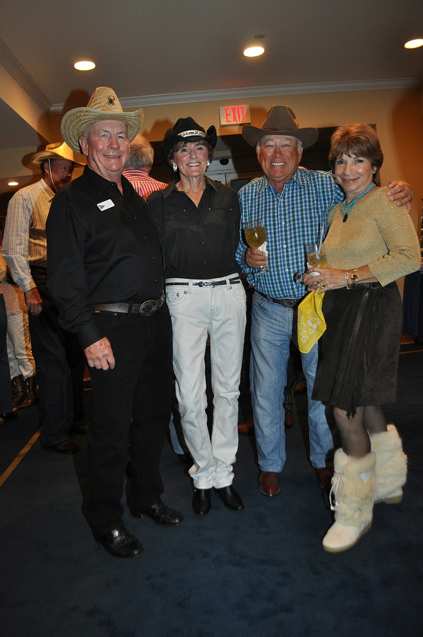 Lew and Marnie Lawrence with George and Ronni Minnig