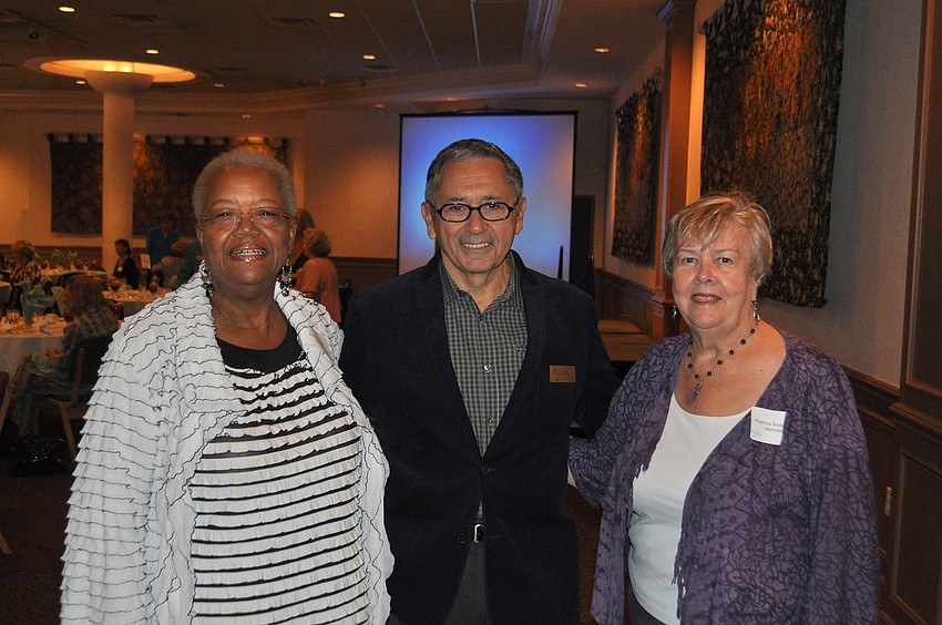 Friends of the Sarasota Ballet board member Fannie Porter with Vice President Jerry Genova and Patricia Anderson