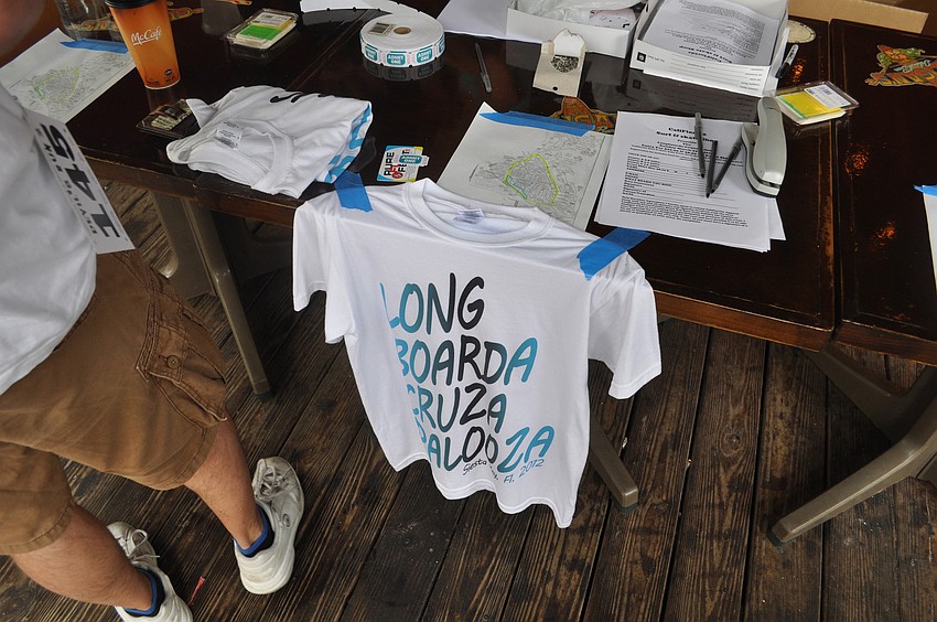 Racers could purchase a custom T-shirt to remember the race by.