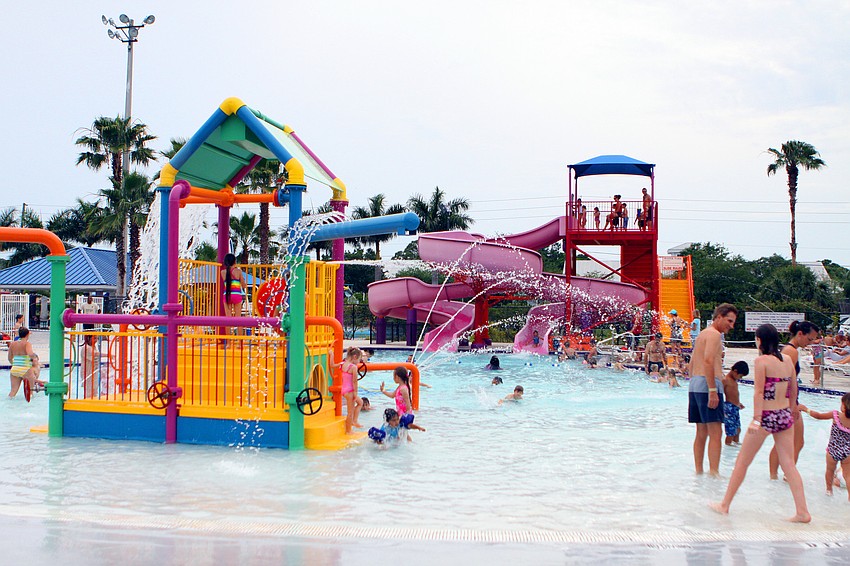 The water park reopened, Friday, April 20, during the YMCA Healthy Kids Day event.