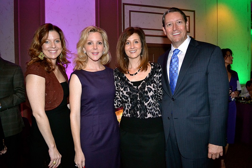 Tricia Powers and Michelle McKay with Julie and Bill Galvano