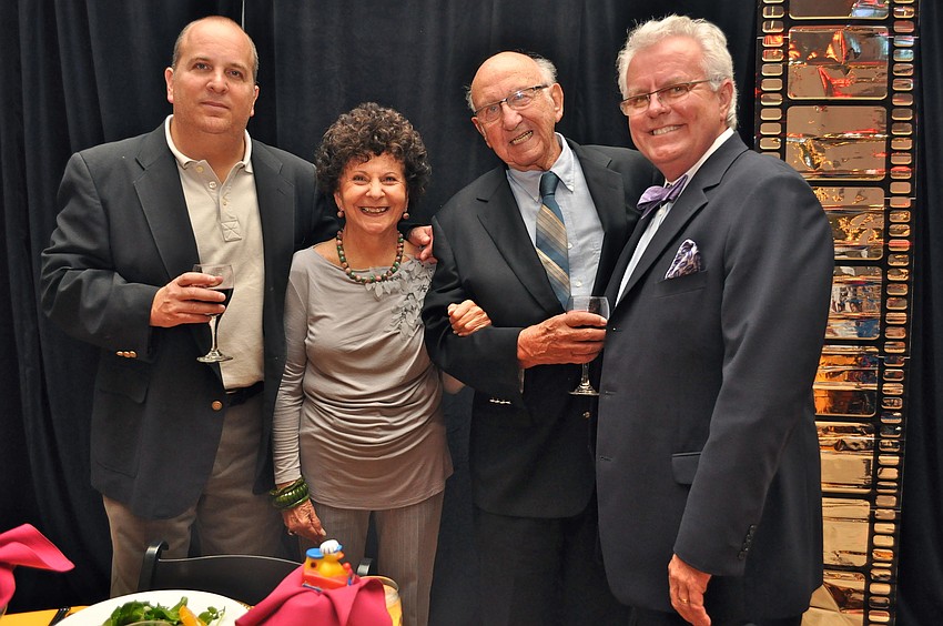 Douglas Pressman and his mother, Barbara Pressman, Bob Berns and Dennis Stover