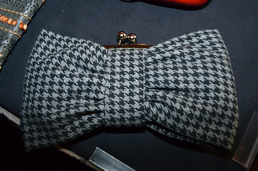 This bow purse was on sale for $12.50 at the event.