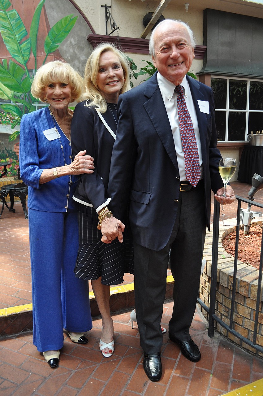 Flori Roberts with Margaret and Bill Wise