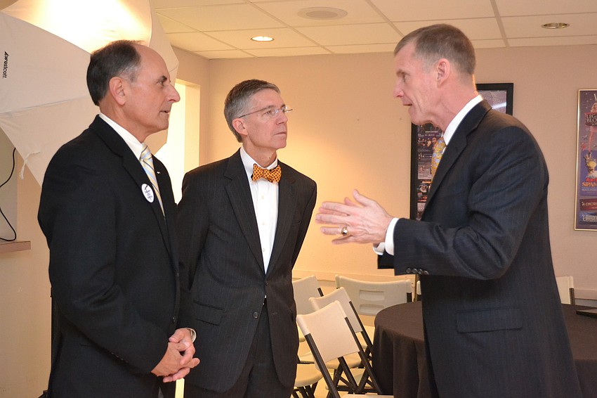John Saputo, Matt Walsh and Gen. Stanley McChrystal