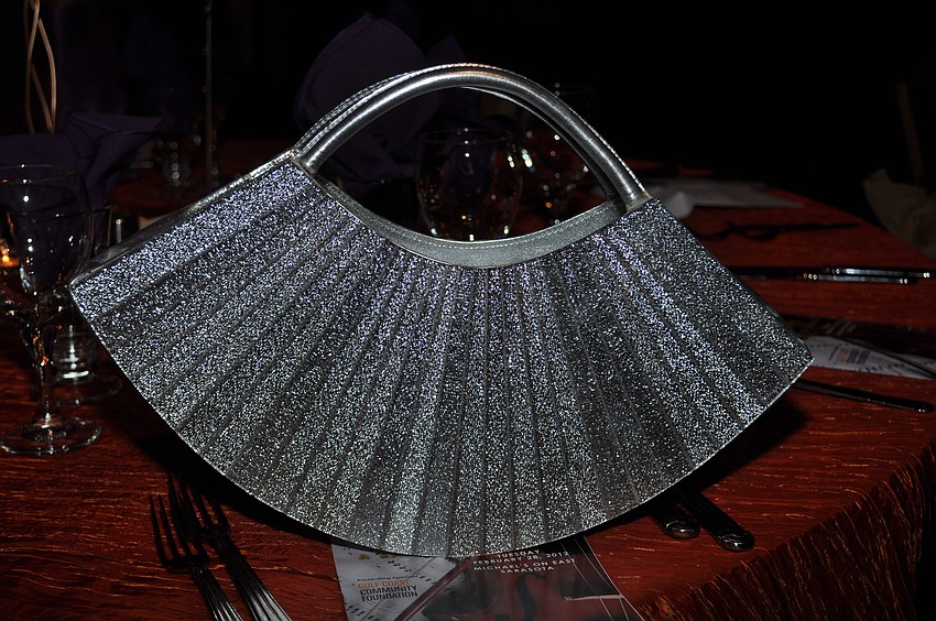 One guest brought a silver purse to the event.