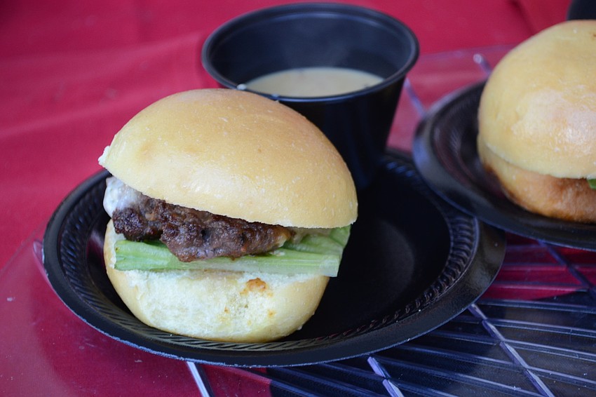 Square 1 brought burgers to the event.