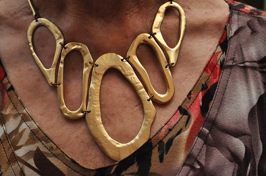 Myrna Welch received this necklace on her 70th birthday from a friend.