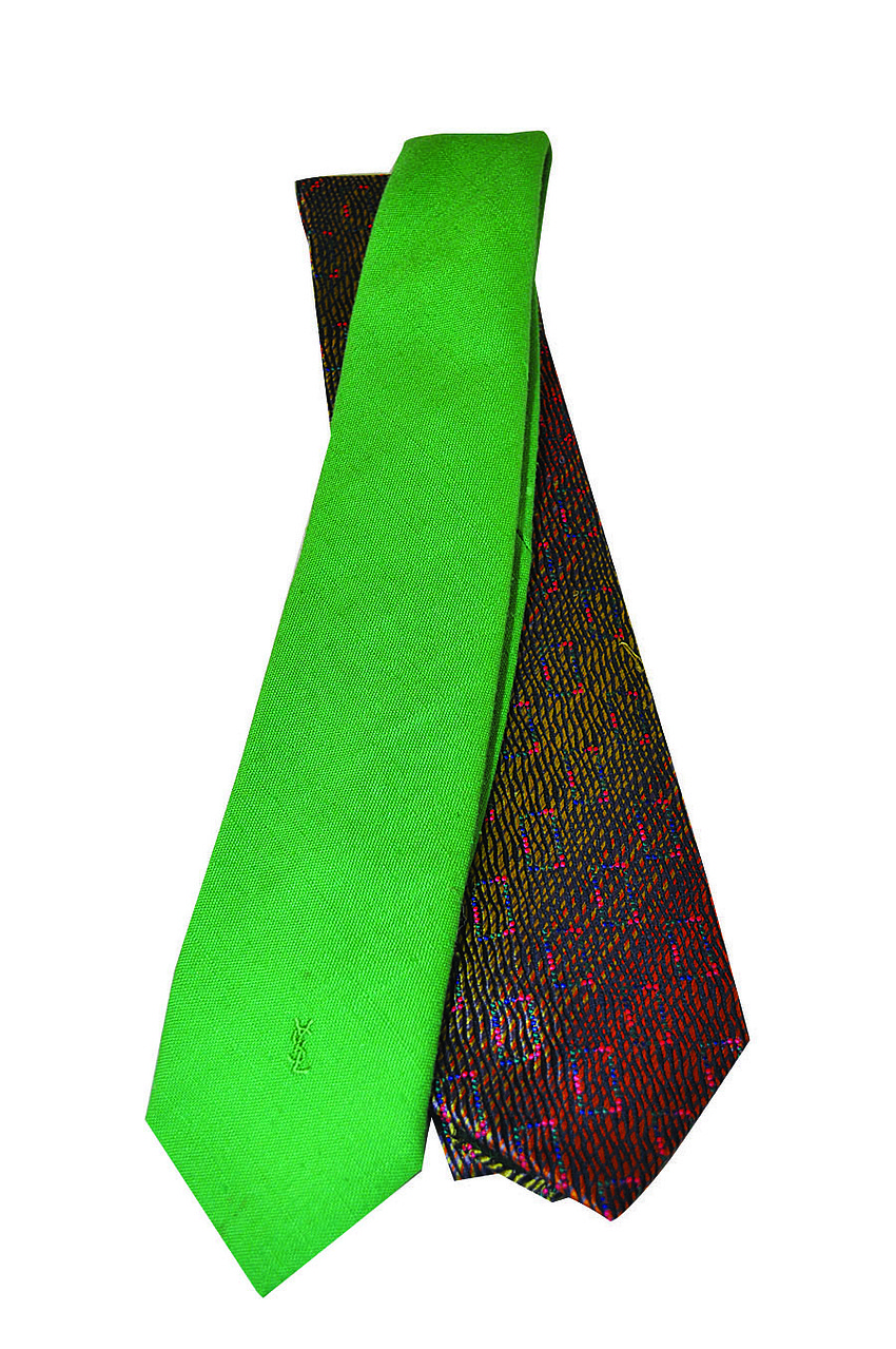 YSL AND MISSONI TIES
<br><br>
â€œI really like to wear neck ties every once in a while as a fun twist on office wear. These are two of my faves.â€