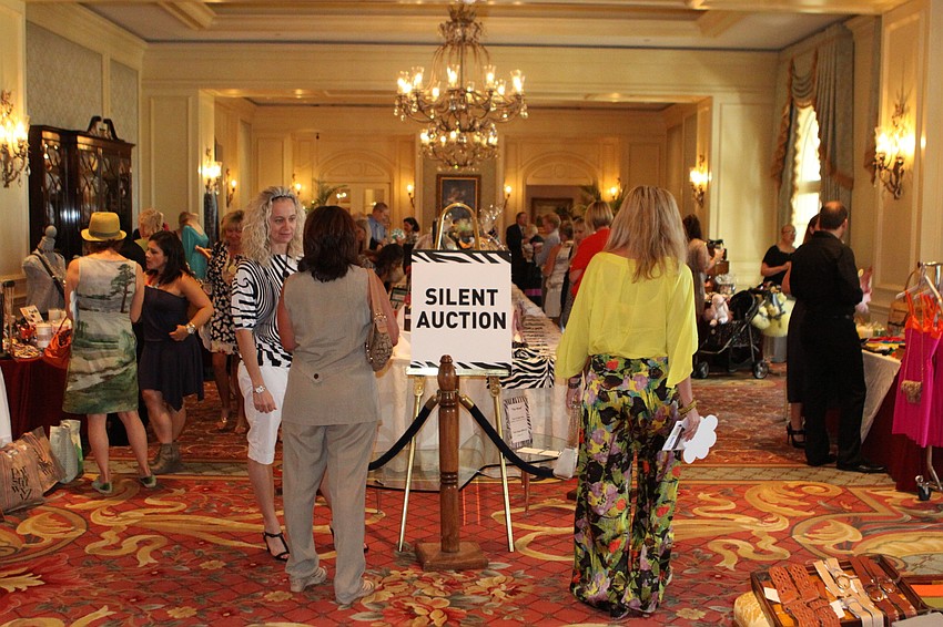Guests bid on a variety of items in the Silent Auction.