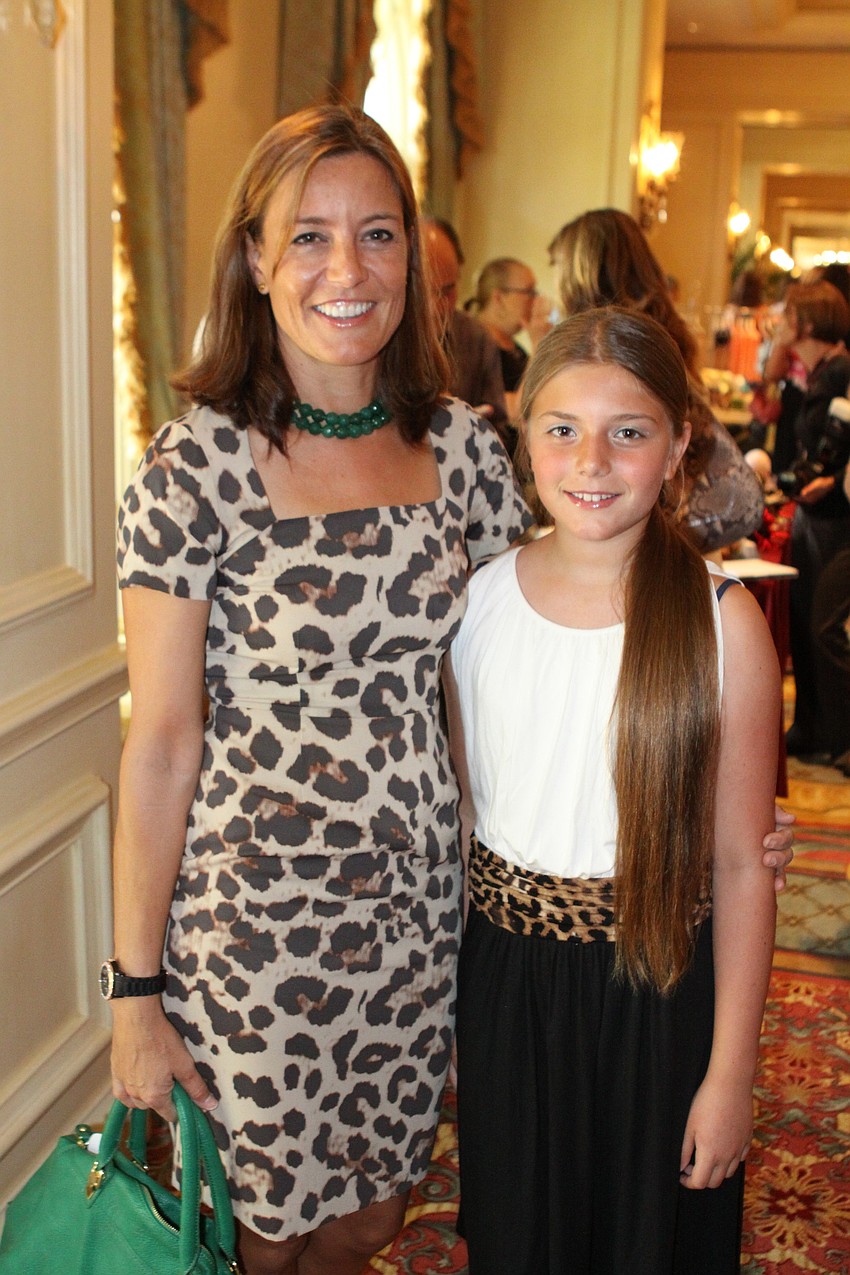 Pamela Tenaerts with her daughter Astrid, 11