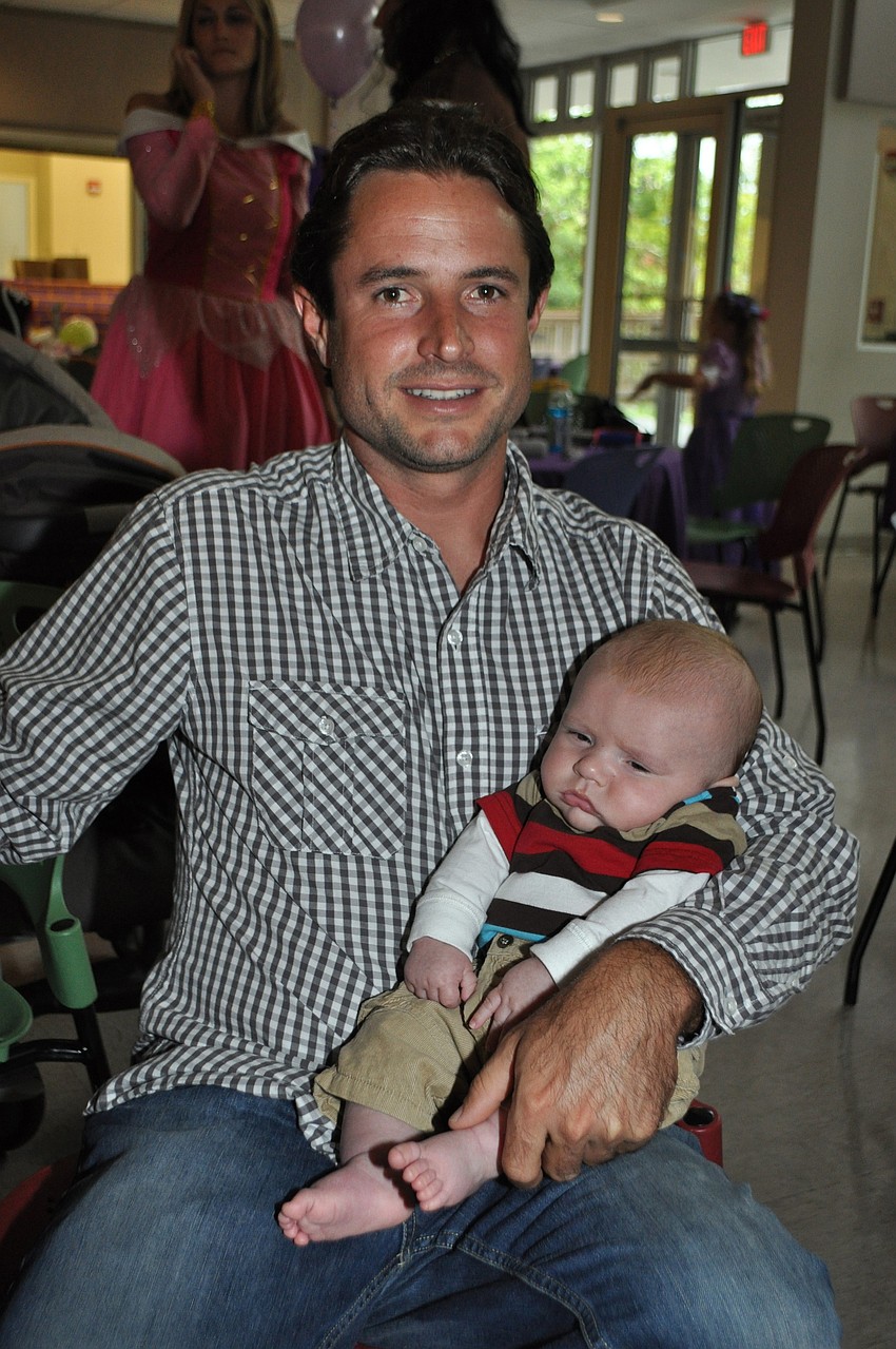 Anthony Oliva with his son, Anthony