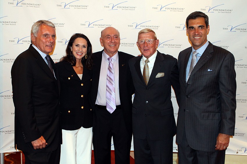 Gary Williams, Mary Kenealy, Dick Vitale, Lou Holtz and Jay Wright