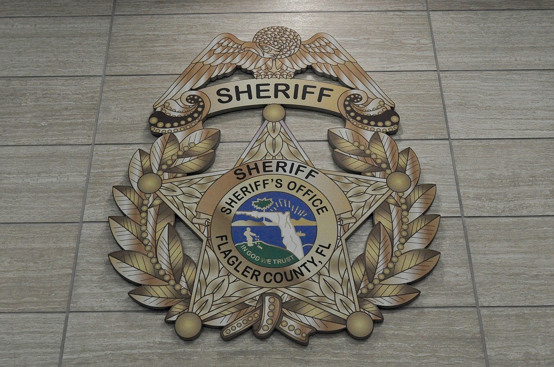 The Flagler County Sheriff's Office seal in the lobby of the new Operations Center. (File photo by Jonathan Simmons.)