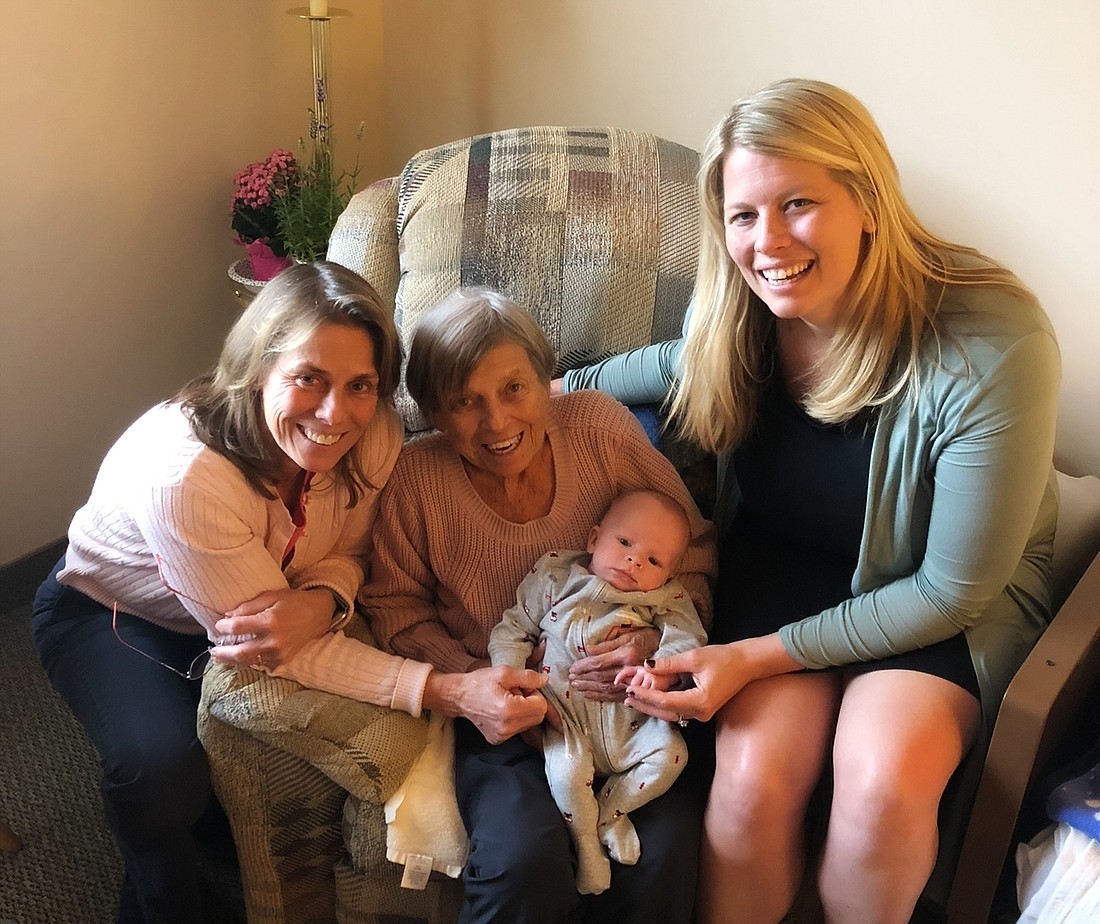 Four generations for Mother's Day 2019: Cheryl Farrell, Marilyn Maddock, Elijah and Megan Farrell Nelson. Courtesy photo
