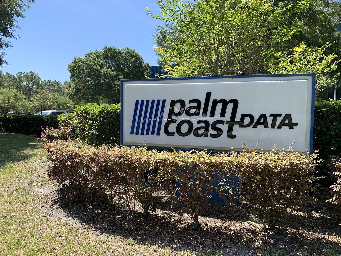 Palm Coast Data is moving from its offices at 2 Commerce Blvd. Photo by Brian McMillan