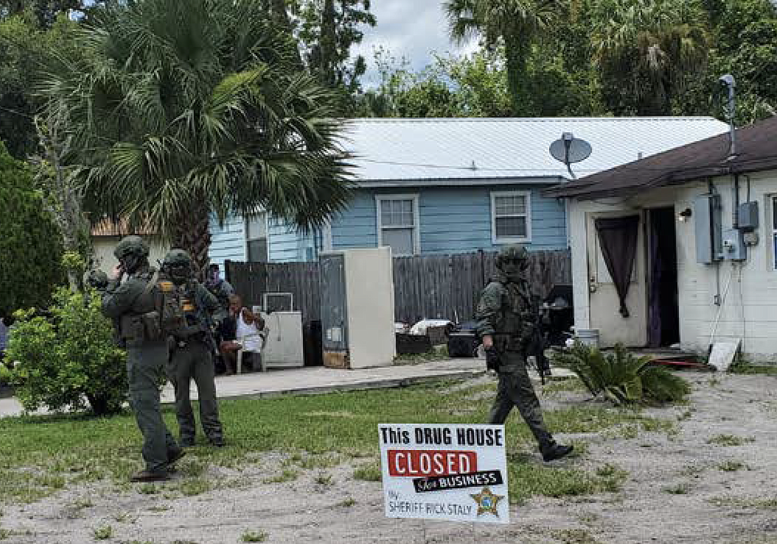 Members of the FCSO SWAT Team at the time of the search warrant. Photo courtesy of the FCSO