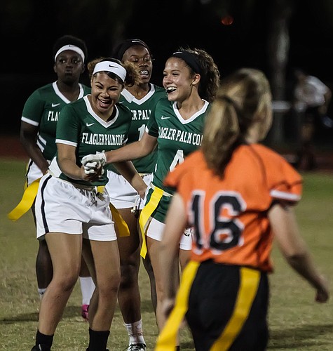 Marisa Kong (4) after a 2019 interception for FPC. File photo