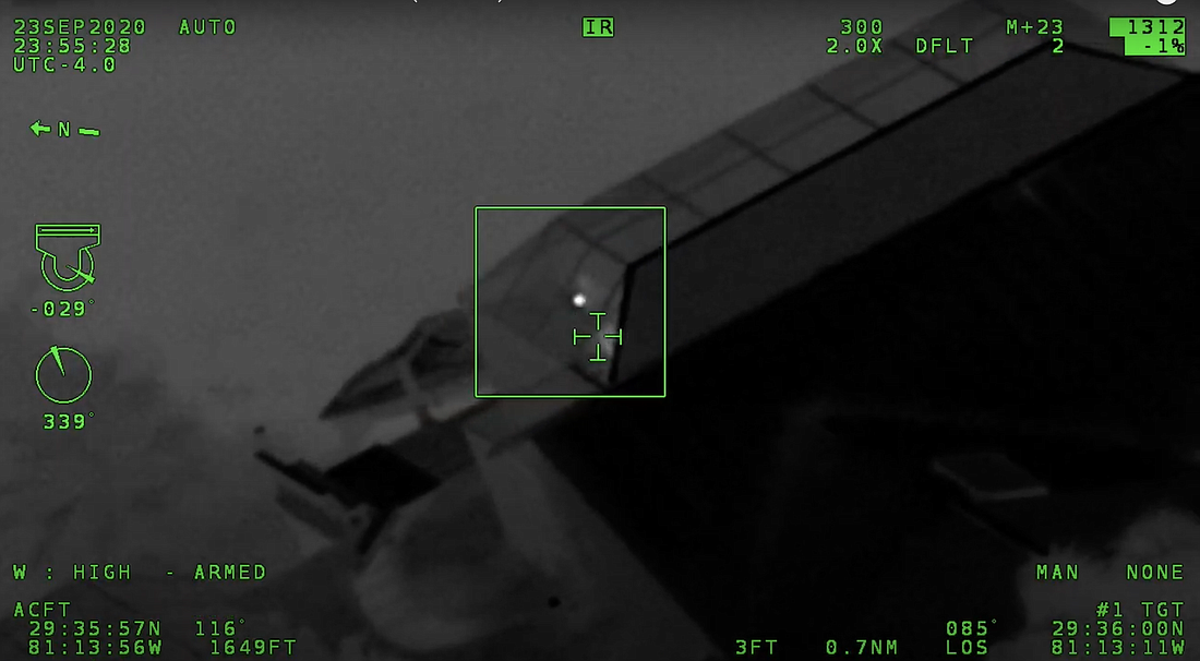 Resident Gregory Marr was arrested for pointing a laser at a Volusia County Sheriff's Office helicopter. Photo courtesy of the FCSO