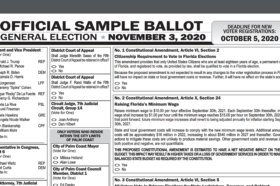 Florida amendments; How to vote on 12 amendments on Florida's 2018 ballot