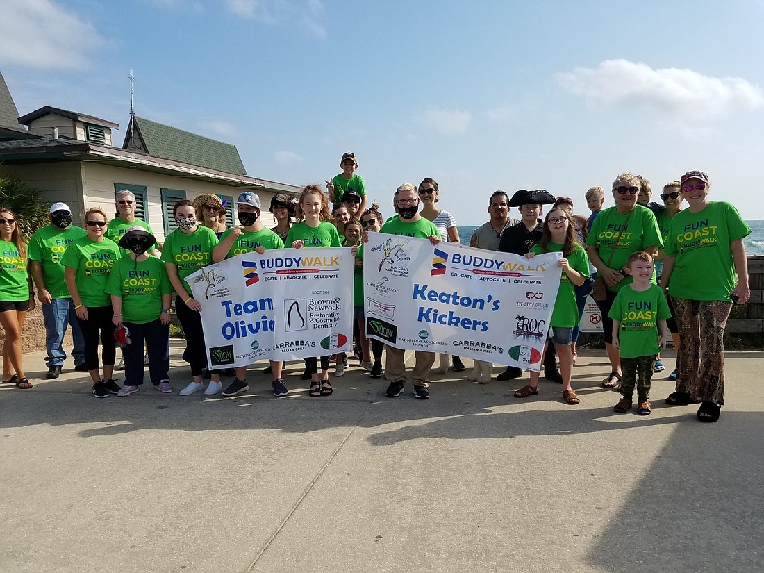 Members of the FDSCA joined for their 15th Annual Buddy Walk in Flagler Beach on October 17th. Courtesy photo.
