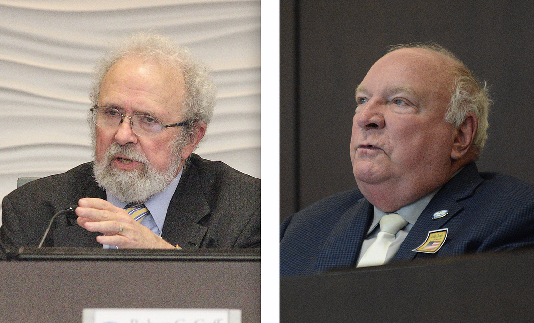 Councilmen Bob Cuff, left, and Jon Netts. File photos