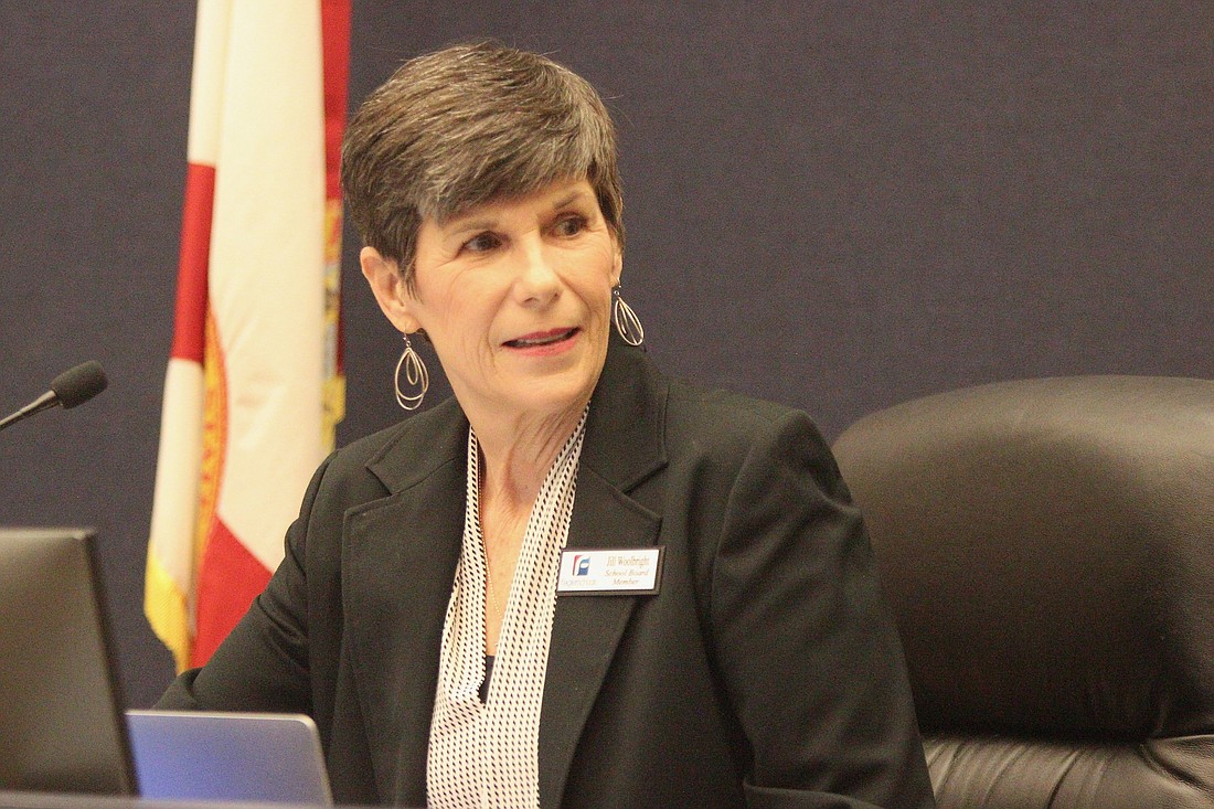 Jill Woolbright, a newly seated board member, opposed adding explicit protections for gender identity, saying students could be protected through district procedures without making controversial changes to the district's nondiscrimination policy.