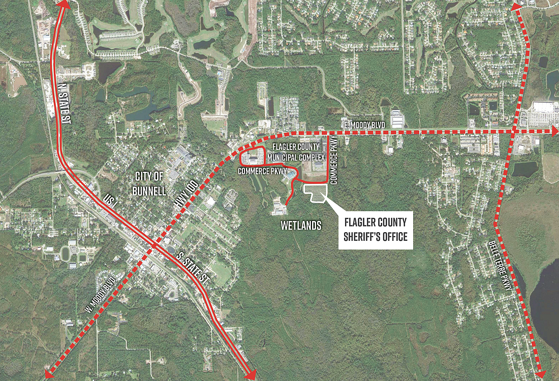 The location of the proposed new Sheriff's Operations Center. Image from county government meeting documents