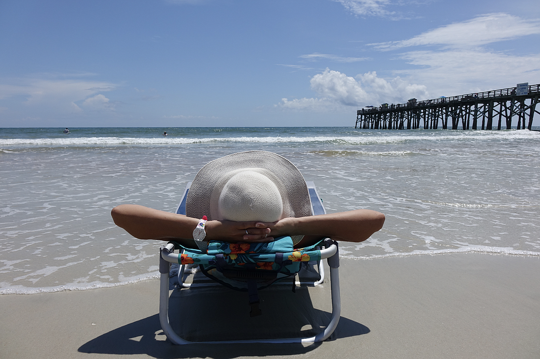 The county's tourism staff promote Flagler as a sunny beach destination. Image courtesy of Palm Coast and the Flagler Beaches