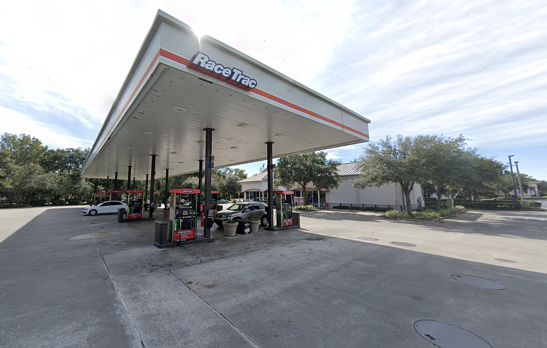 The gas station at 300 Palm Coast Parkway NE. Image from Google Maps