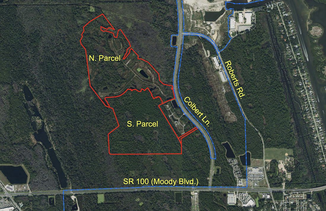 The location of the proposed Colbert Landings development. Image courtesy of the city of Palm Coast