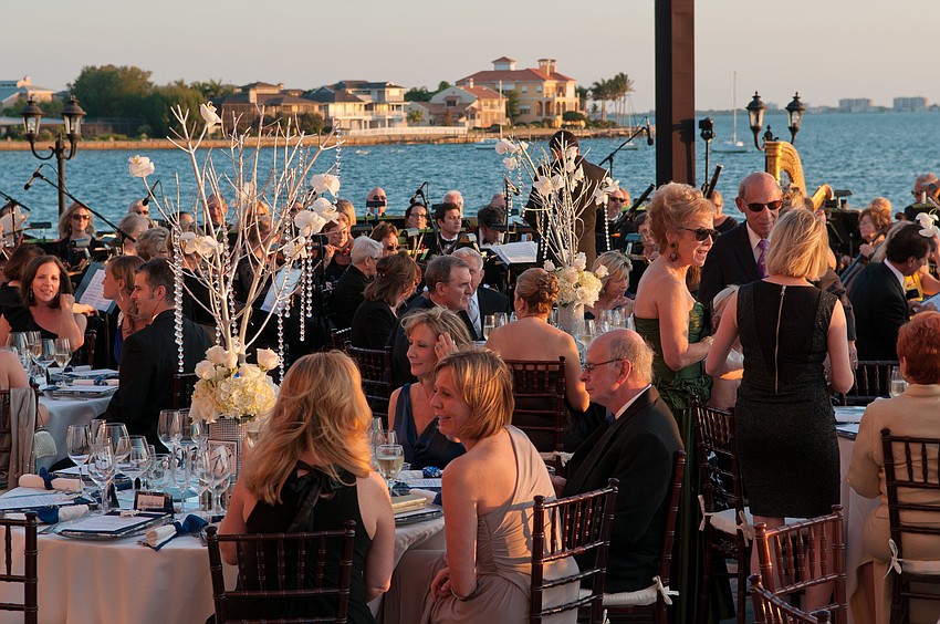 Dinner on the Ca D'Zan terrace