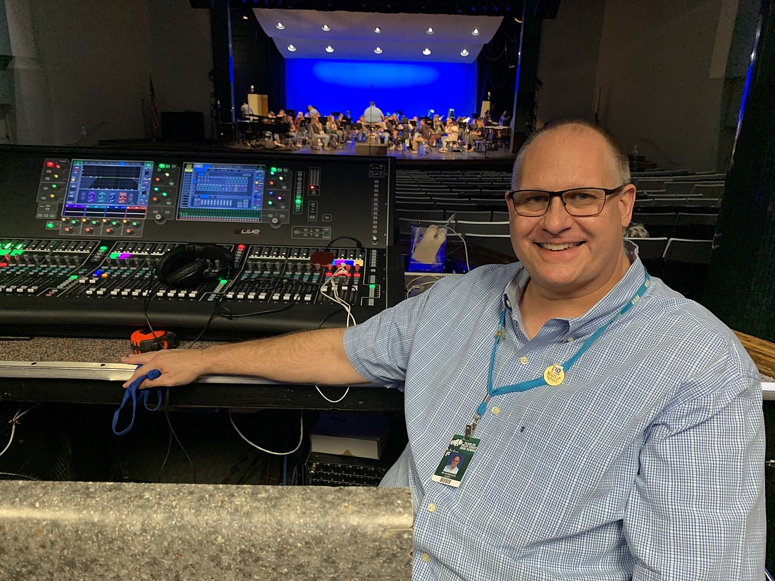 Jack Neiberlein has been the technical director at the Auditorium for the past 22 years. Photo by Brian McMillan