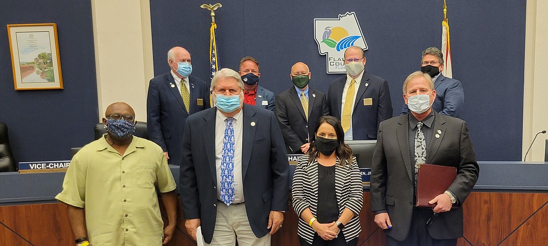 Lauren Shank (front) leaves Flagler County for the City of Palatka. Courtesy photo