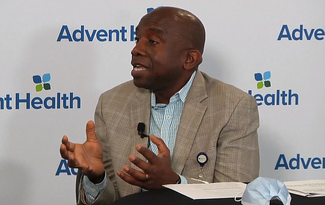 Dr. Luis Allen,Â a psychiatrist, at the AdventHealth Morning Briefing on March 18.