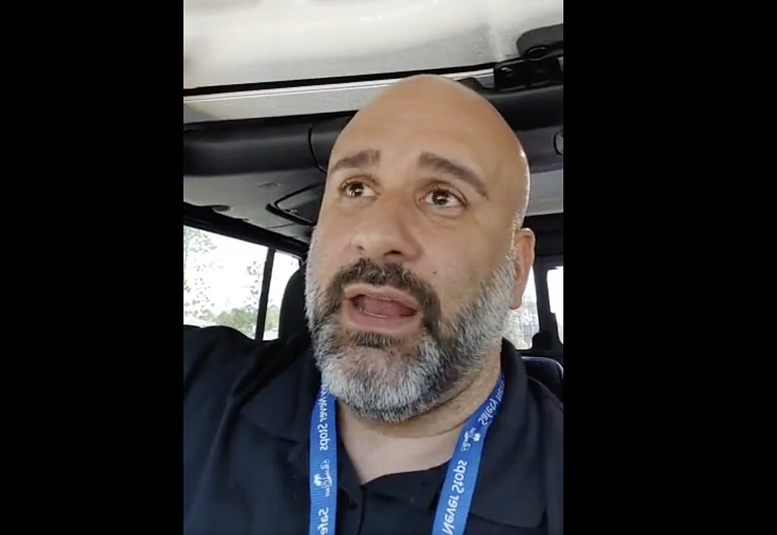 Councilman Victor Barbosa in a video he posted publicly to his Facebook page about code violations in Palm Coast