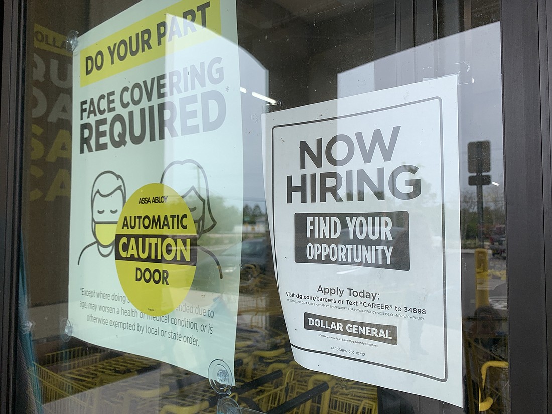 A Palm Coast Dollar General location seeks new employees. Photo by Brian McMillan