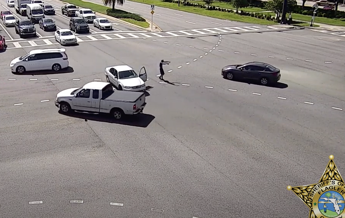 From a traffic camera feed. Photo courtesy of the Flagler County Sheriff's Office