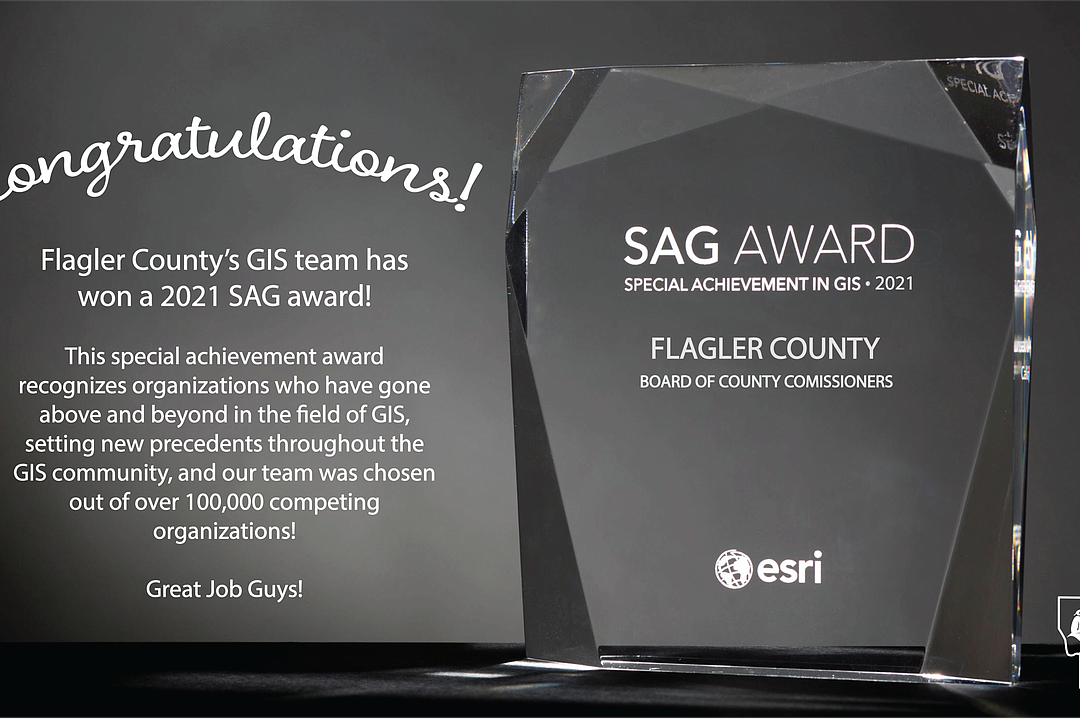 Special Achievement in GIS awarded to Flagler County Observer Local