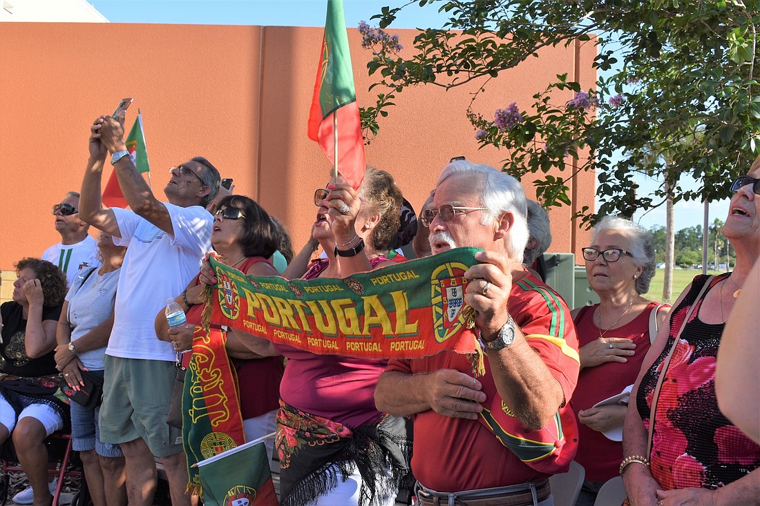 Portugal Day flag raising attendees. Courtesy photo