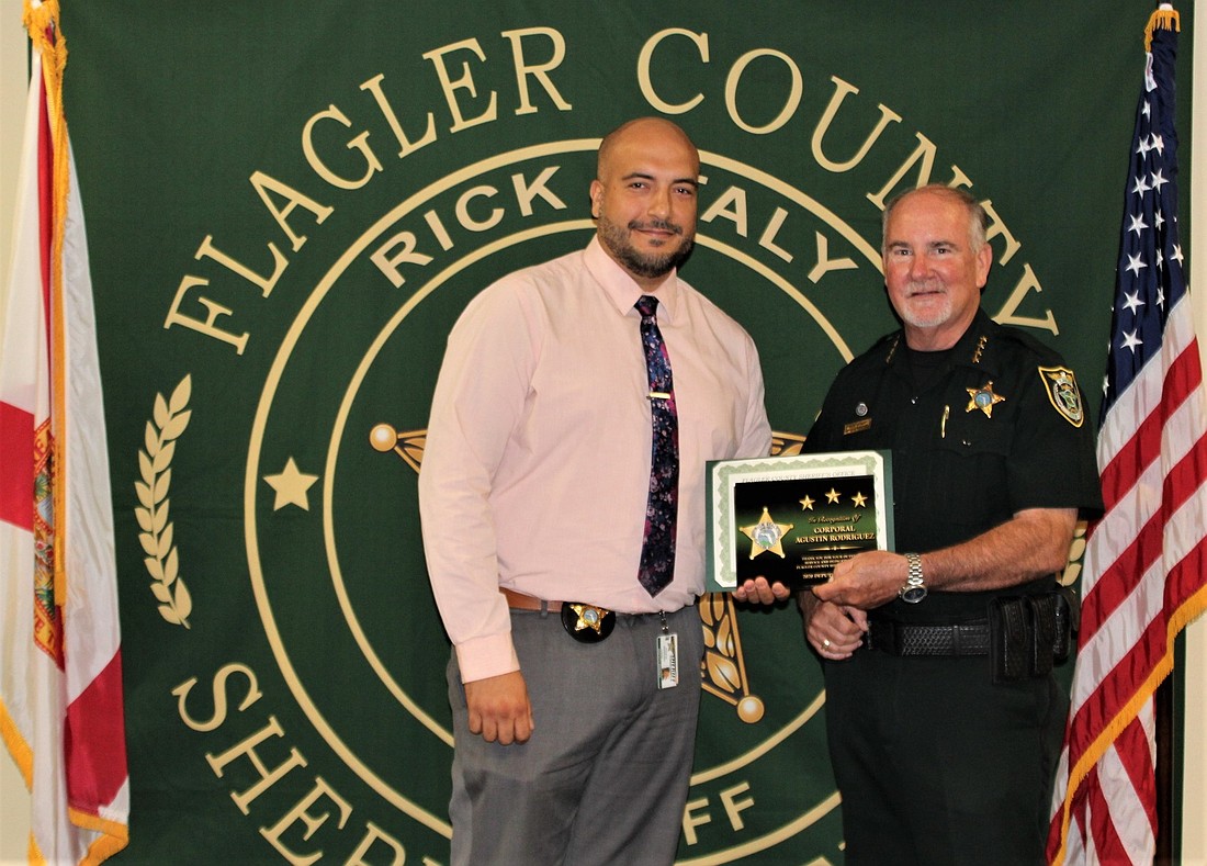 Cpl. Agustin Rodriguez received the Deputy of the Year award. Courtesy photo