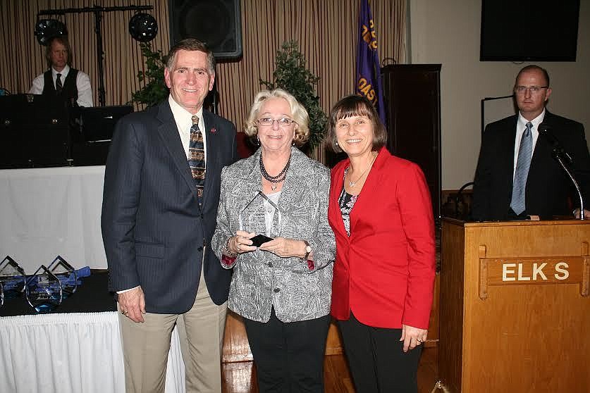 Jimmy Millhollin, Winnie Oden, and Annette Gardinal, at the Public Safety Awards on Sunday, Jan. 31. Courtesy photo Bob Pickering