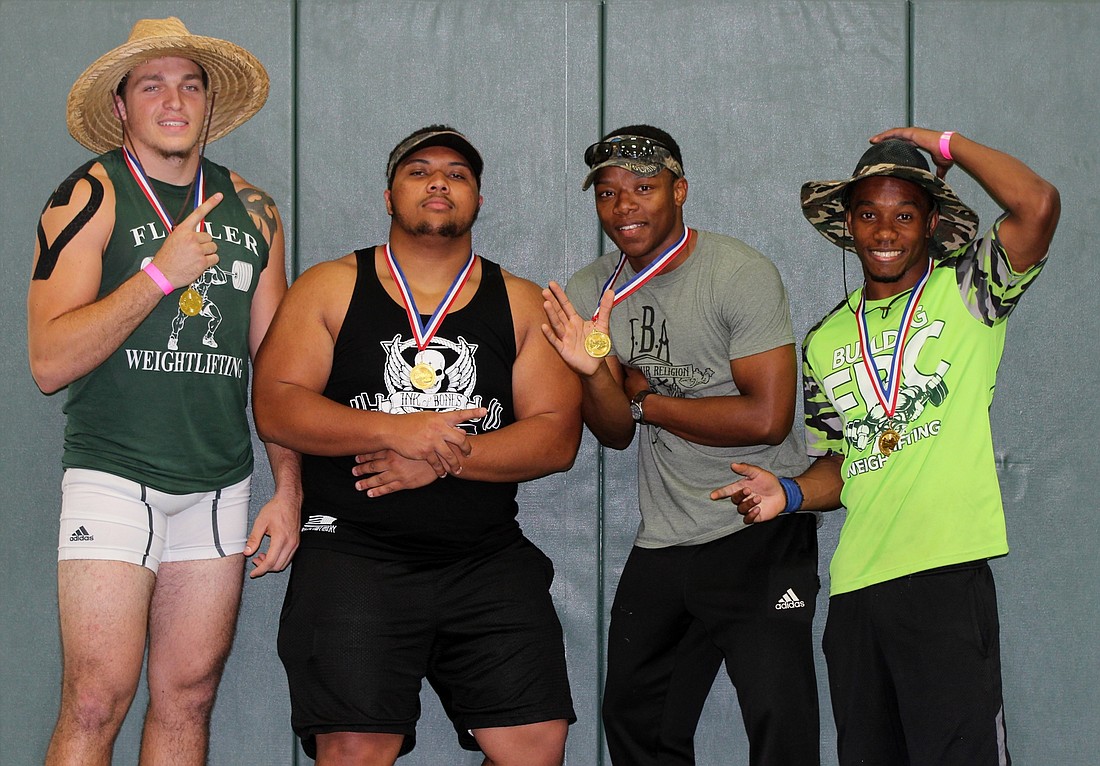Individual region champs Colton Chinn, Mike Astro, Donte Bell and Kendrick Thomas. Photo by Jeff Dawsey