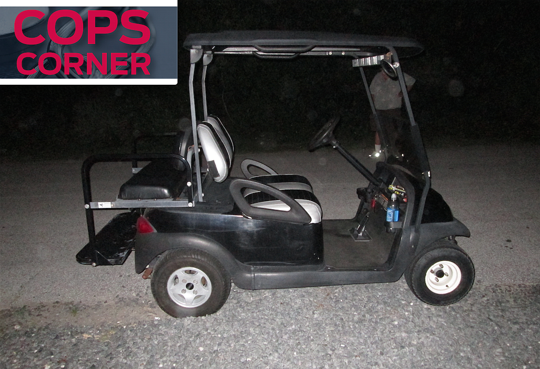 The victim got his golf cart back. (Photo courtesy of the Flagler County Sheriff's Office.)