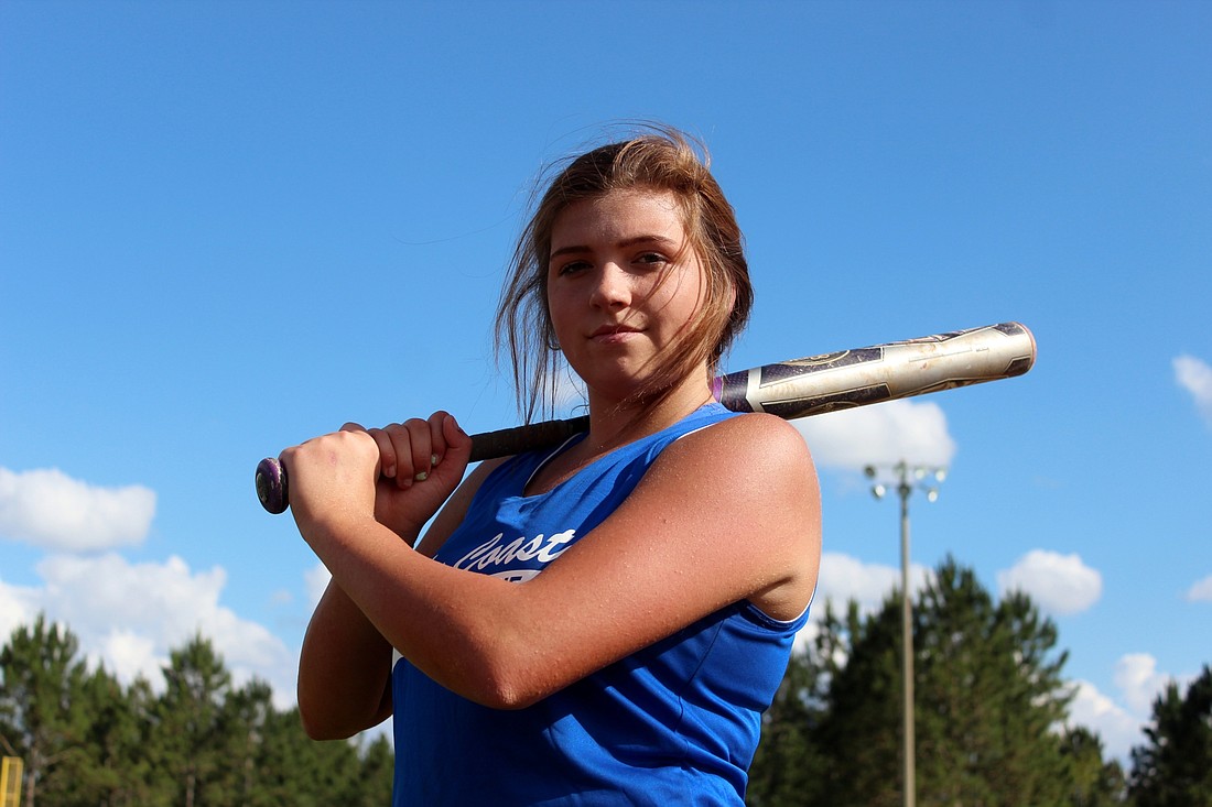 Leah Scott homered the only two over-the-fence balls on the softball fields. Photos by Jeff Dawsey