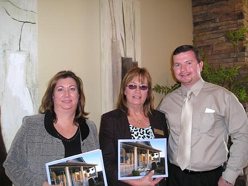 Kelly Posey and Sharon Frisbee of Watson Realty with Jason Beard of Mattamy.