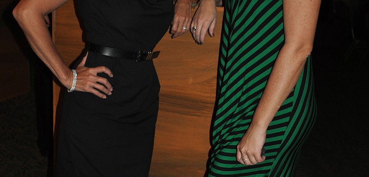 Incoming G.WIZ Executive Director Sara Rankin Wilson with outgoing Executive Director Molly Demeulenaere