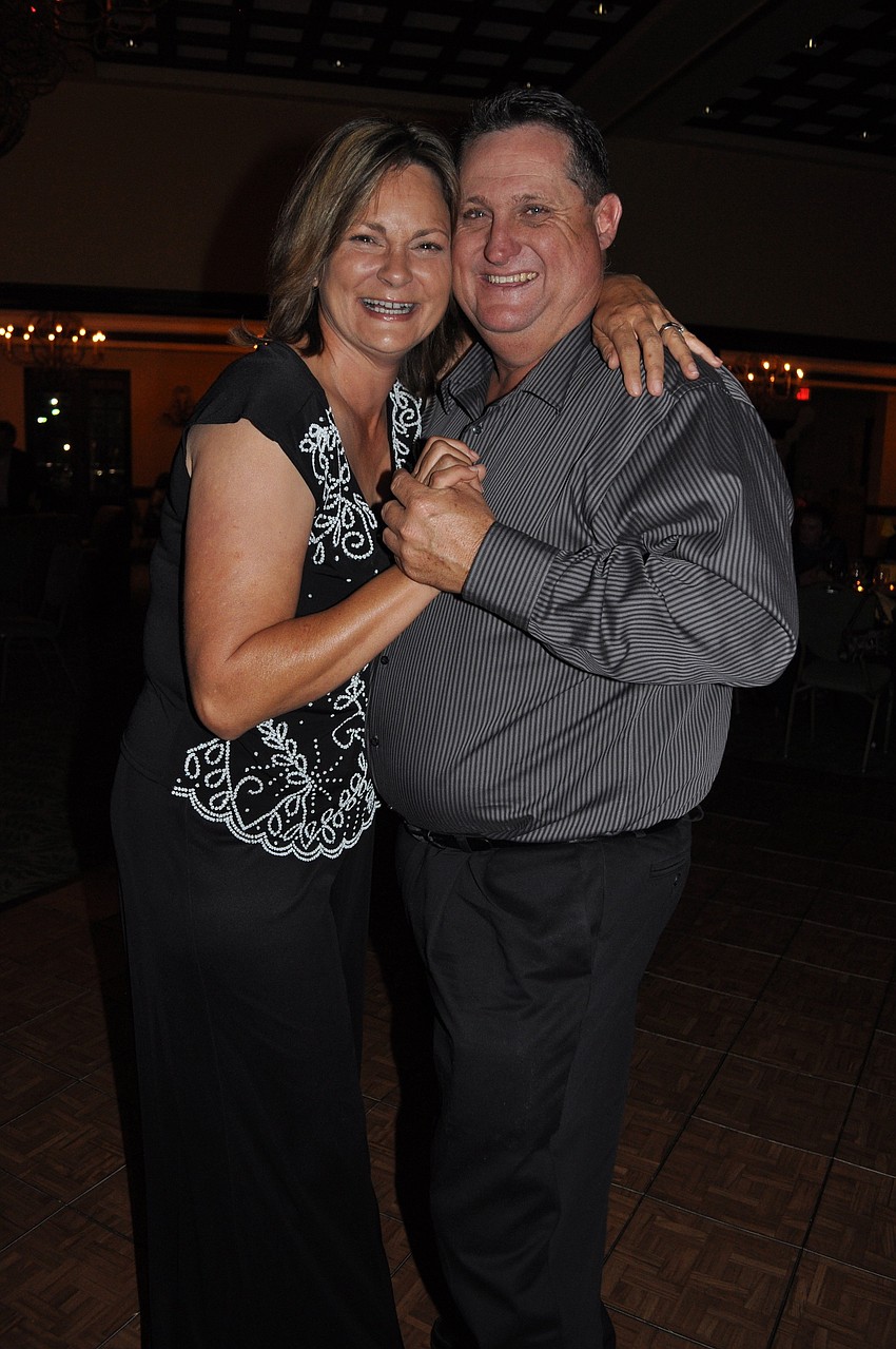 Karen and Jerry Dakin hit the dance floor early.